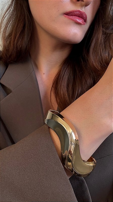 Bracelete Orgânico Dourado