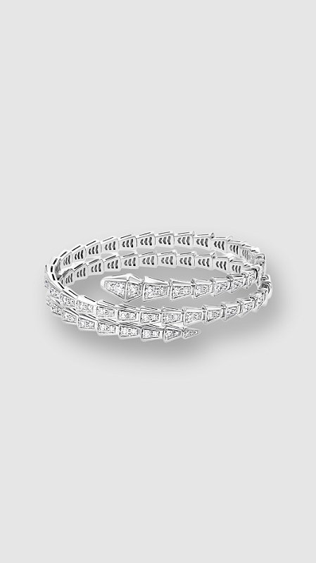Bracelete Insp Bulgari Zircônia  Prata