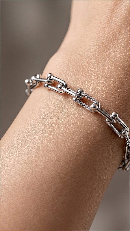 Pulseira Elos Insp TF Aço Prata