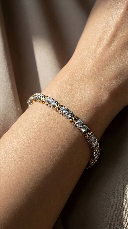 Pulseira Insp Tiffany X Duo Prata