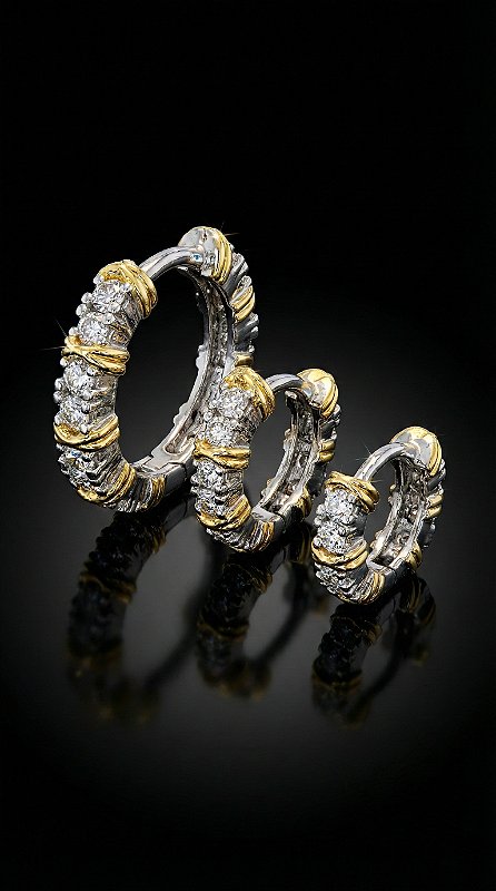 Brinco Trio Insp Tiffany X Duo Prata