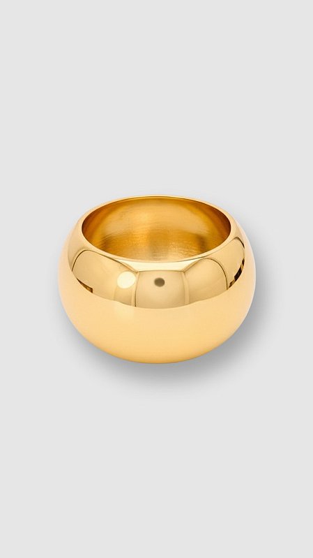 Bracelete Metal Redondo Máxi Dourado