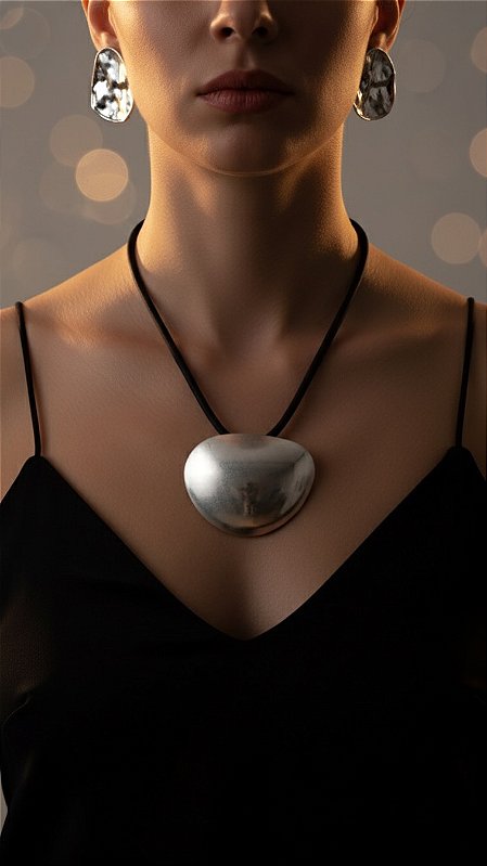 Conjunto Máxi Bold Metal Escovado Prata