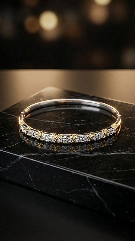 Bracelete Insp Tiffany X Duo Prata