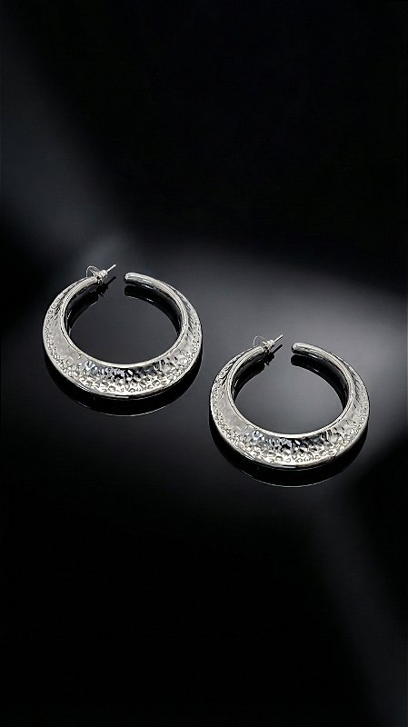 Brinco Argola Máxi Thássia Prata