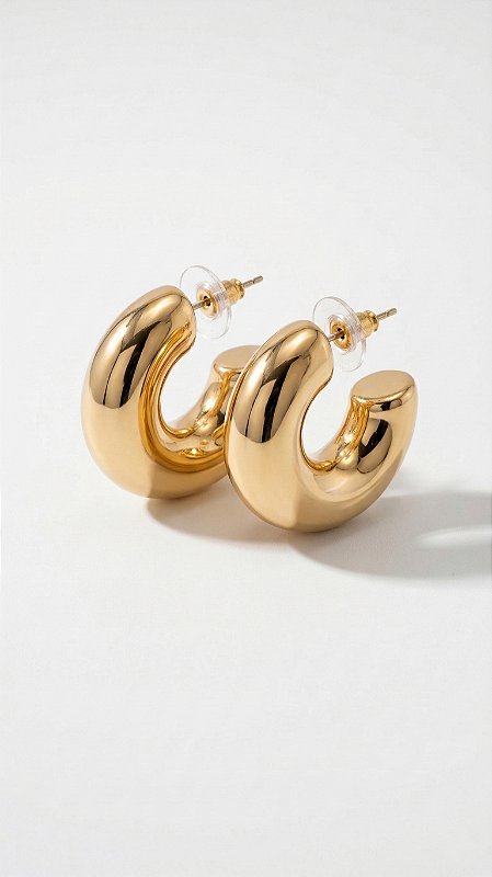 Brinco Argola Bold ABS Dourado