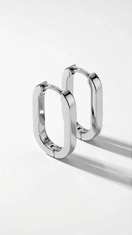 Brinco Argola Insp Cartier Click Aço Prata