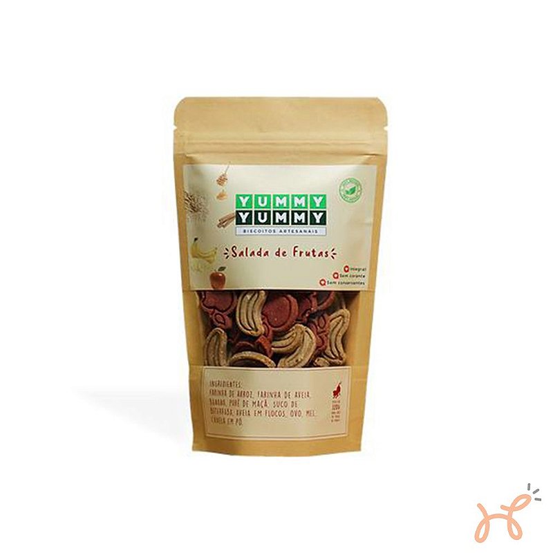 Biscoito Petisco para cães Salada de Frutas - Yummy Yummy