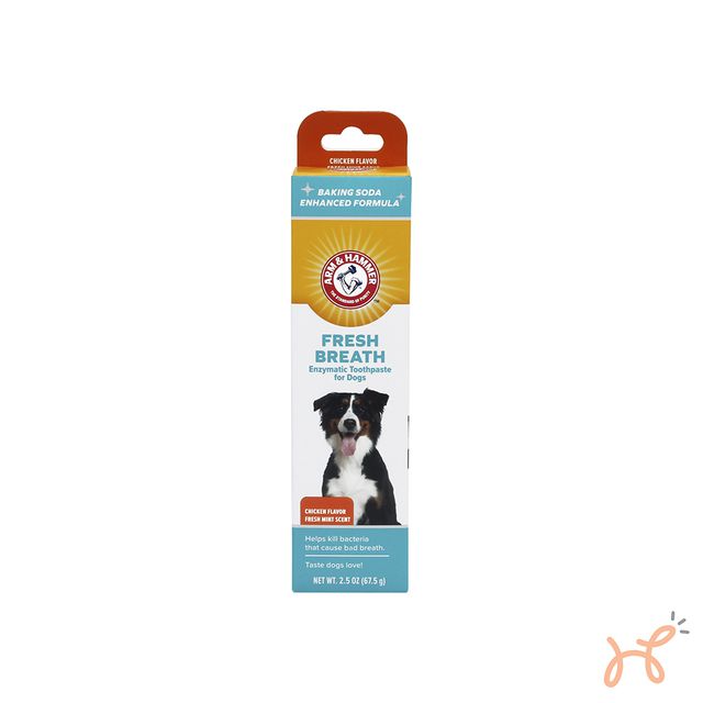 Pasta de Dentes para Cães Enzimática Hálito Fresco Fresh Breath Sabor Frango - Arm & Hammer
