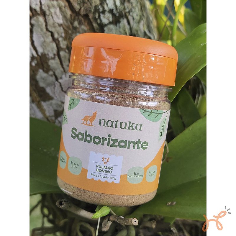 Saborizante para Ração de Cães sabor Bovino 80gr - Natuka
