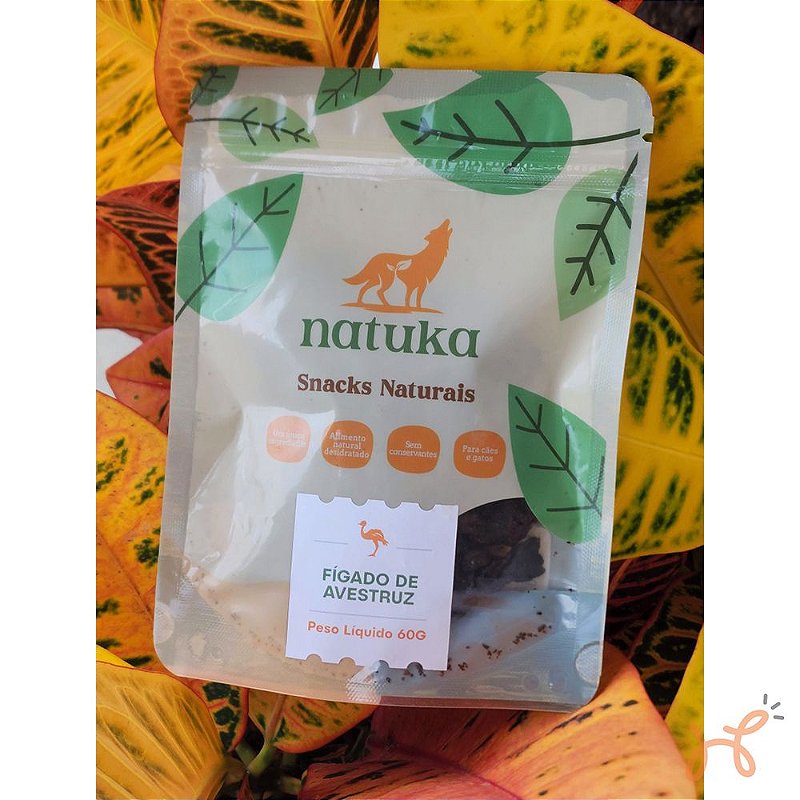 Petisco para Cães Fígado Bovino 60gr - Natuka