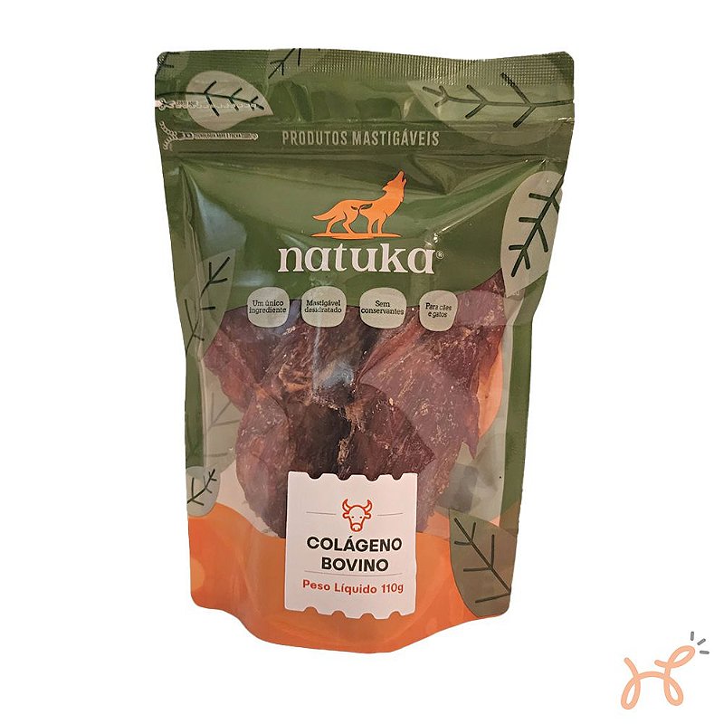 Petisco Mordedor para Cães Colágeno Bovino 110gr - Natuka
