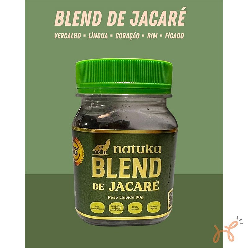Petisco para Cães Blend de Jacaré 90gr - Natuka