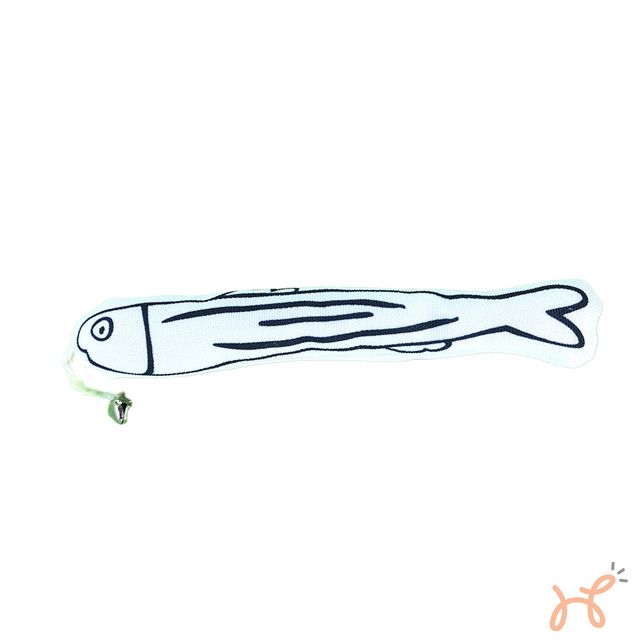 Brinquedo Pelúcia para Gatos Peixe c/Guizo e Catnip - Toya