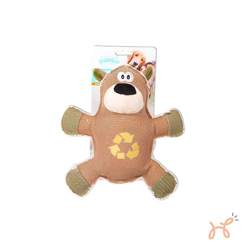 Brinquedo de Pelúcia para Cães em lona Ultra resistente Urso Real Tuff - Pawise
