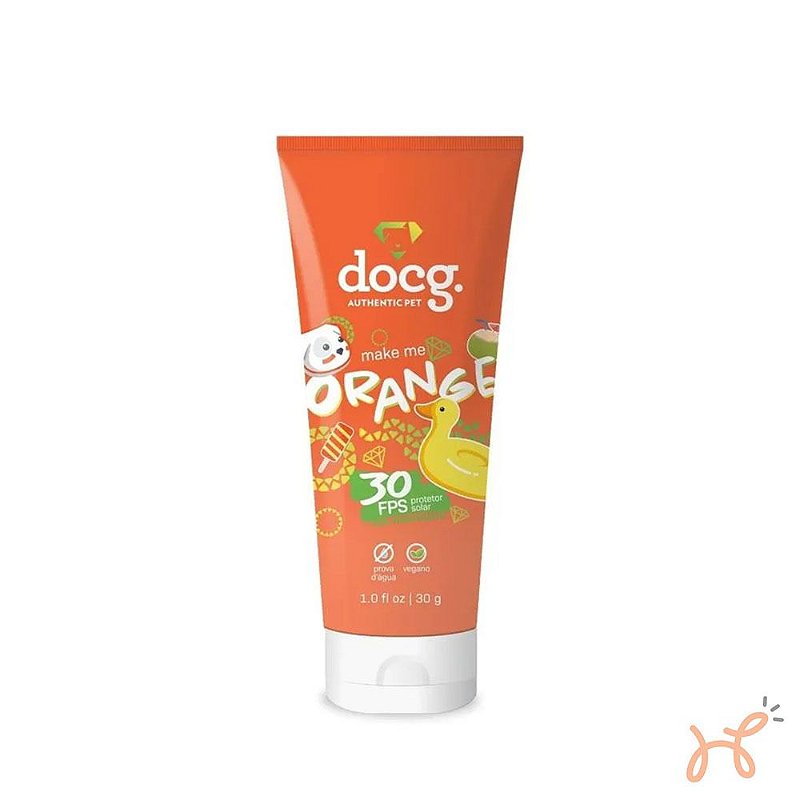 Protetor Solar para Pets Make Me Orange 30g - Docg