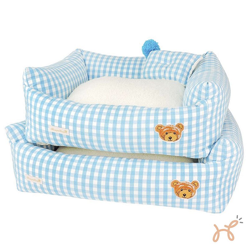 Cama para Cães e Gatos Urso Teddy Azul - Bonito Pra Cachorro
