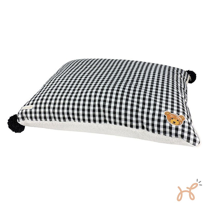 Cama Almofada para Cães e Gatos Urso Teddy Preta - Bonito Pra Cachorro