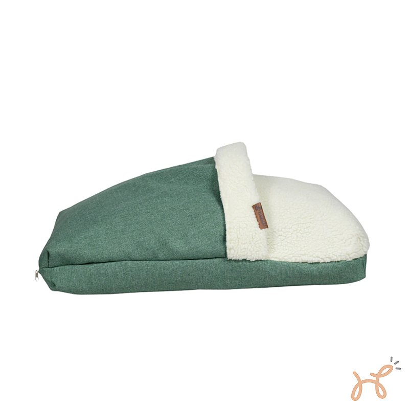 Cama Almofada para Cães e Gatos Saco de Dormir Verde - Mabuu