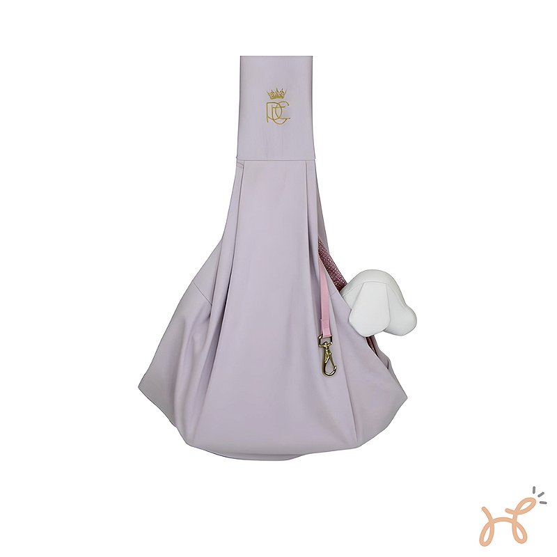 Bolsa Sling Canguru para Transporte Pet Lisa Rosé - Pata Chic