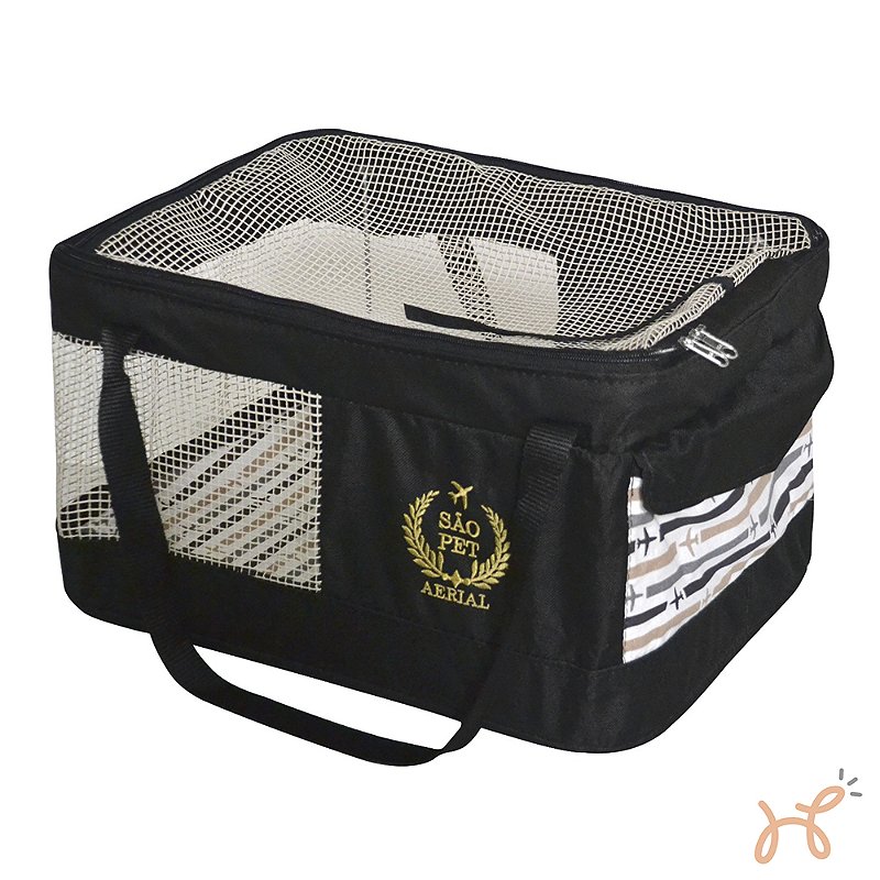 Bolsa de Transporte Pet Aerialpet (GOL) Preta - São Pet