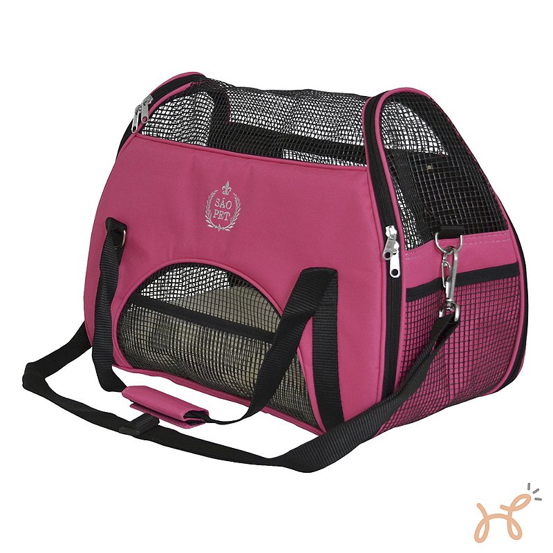 Bolsa de Tranporte Pet Atenas Pink - São Pet