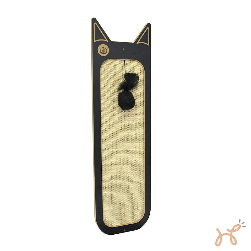 Arranhador de Parede para Gatos Baccor Preto - São Pet