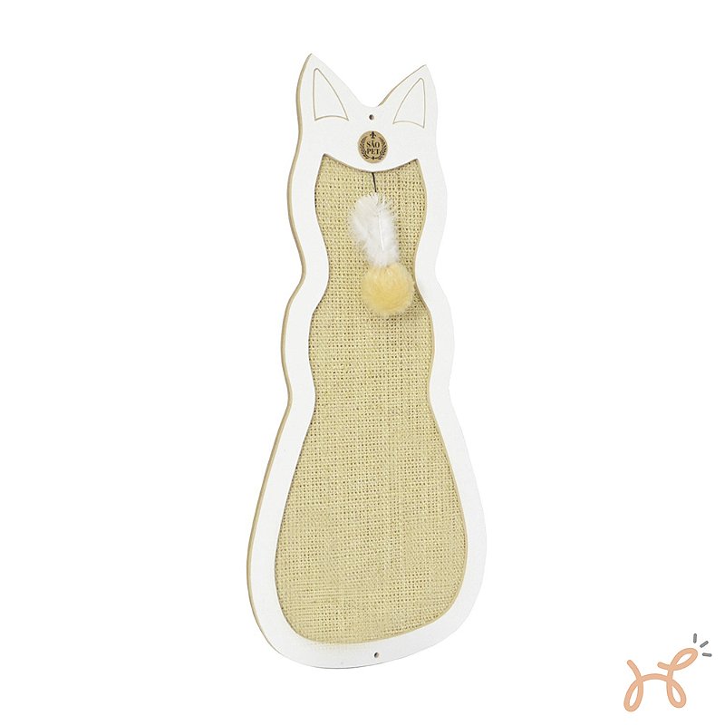 Arranhador de Parede para Gatos Catlike Branco - São Pet