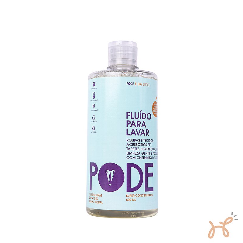 Fluído para Lavar Roupas de Pets Pode - Bartô