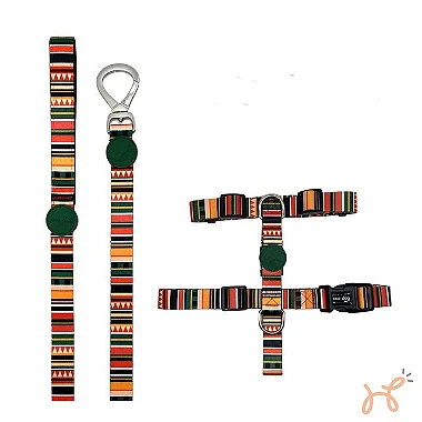 Conjunto Peitoral H e Guia Safari - Ace Dog