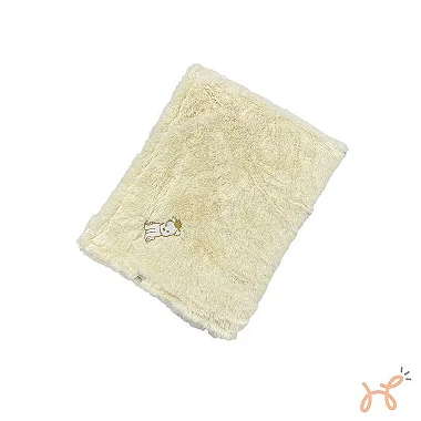 Manta Cobertor para Cães e Gatos Pelúcia Térmica Off White - Simba