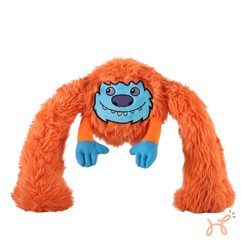 Brinquedo Pelúcia para Cães King Kong Super Braços Qmonster Laranja - Petta