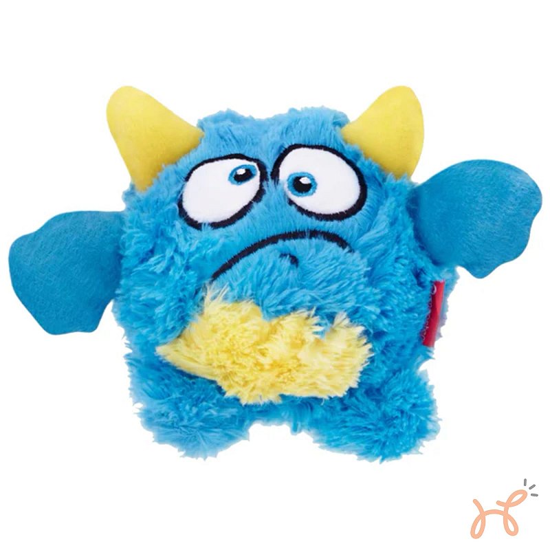 Brinquedo Pelúcia c/ Bolinha para Cães Monstro Baby Qmonster G Azul - Petta
