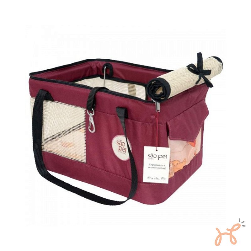 Bolsa de Transporte Pet Aerialpet (LATAN) Bordô - São Pet