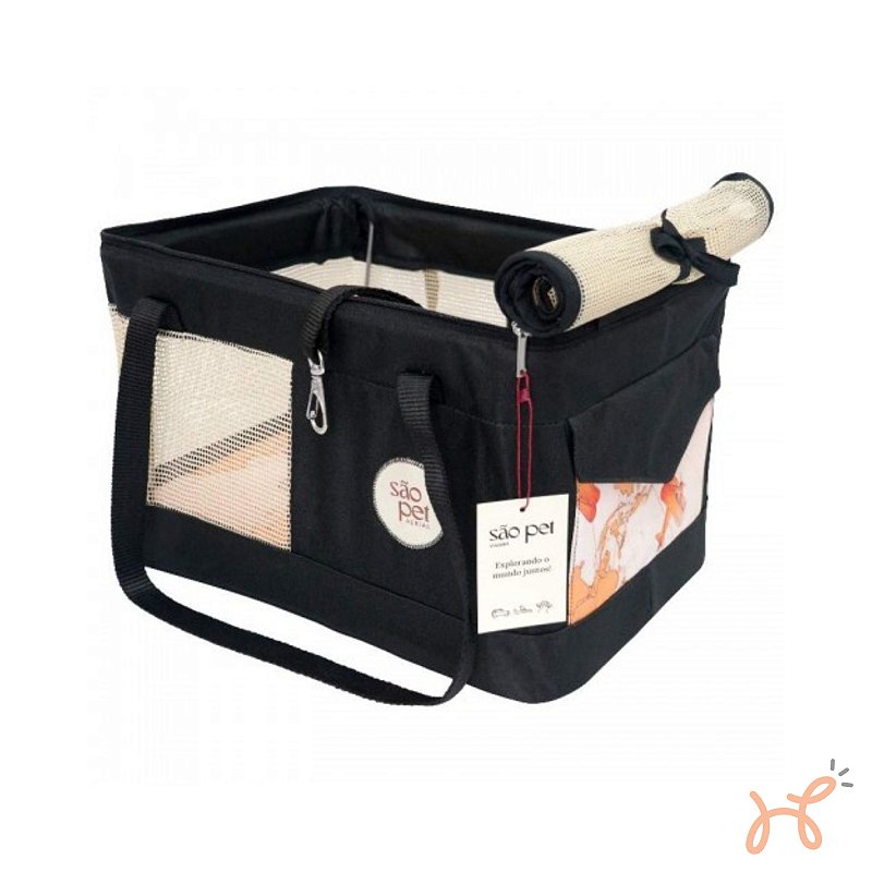 Bolsa de Transporte Pet Aerialpet (LATAN) Preta - São Pet