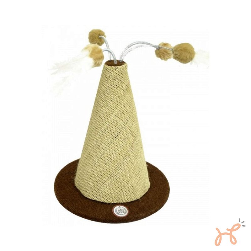 Arranhador de Chão para Gatos Spire Marrom - São Pet