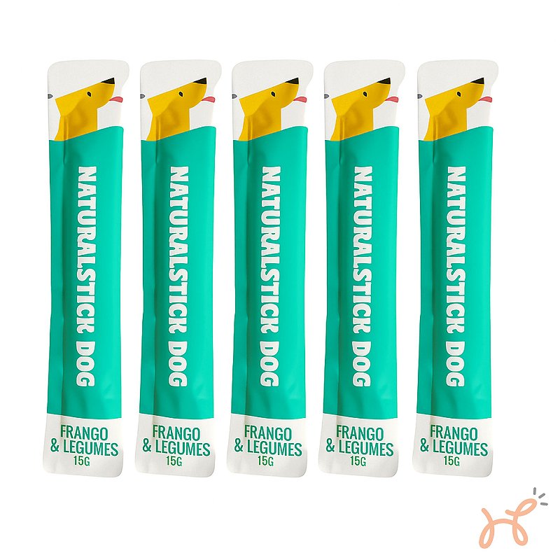 Petisco Natural Stick para Cães Frango & Legumes 1 Pacote (5 unid 75g) - Coolors