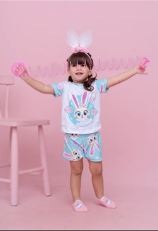 Pijama Coelhinho Cute - Curto