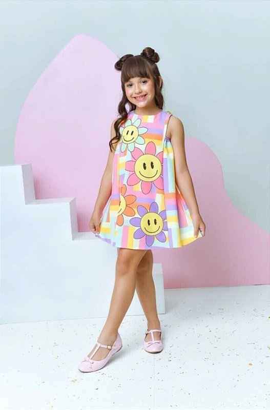 Vestido Larissa Laranja Margarida