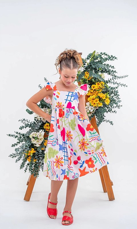 Vestido Marina borboletas