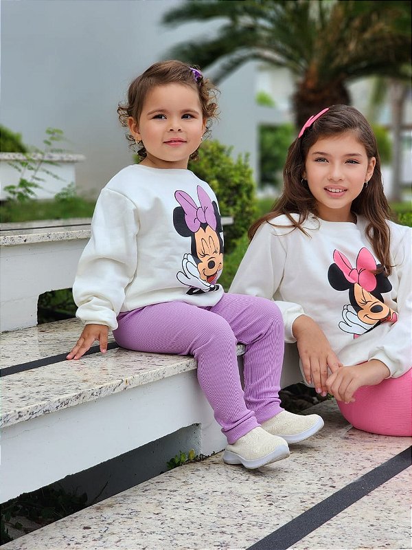 Conjunto Minnie Lilás