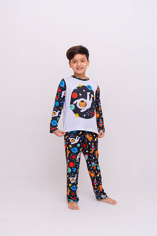 Pijama Gato Astronauta - Longo