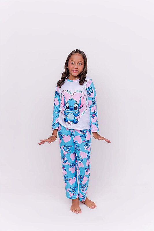 Pijama Suede Stitch Longo