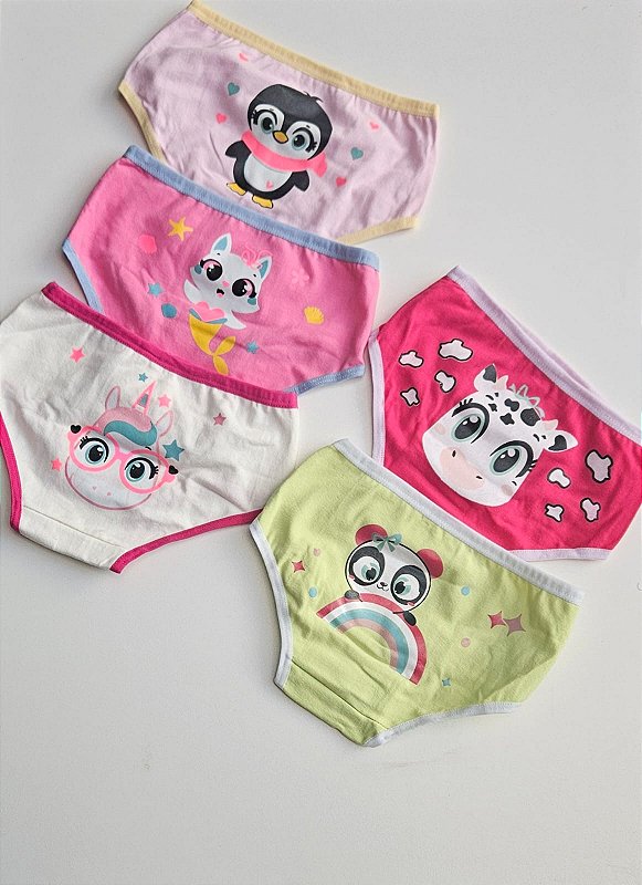 kit 5 calcinhas coleção Fofura( FORMA GRANDE)