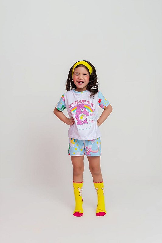 Pijama Ursinhos Carinhosos Curto
