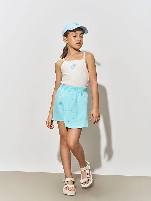 Conjunto Regata e short/saia Blue Ligh