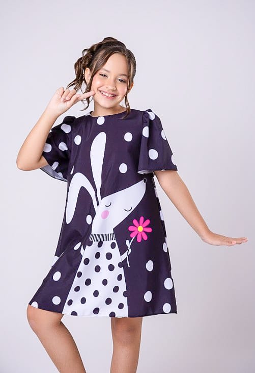 Vestido Ceci Coelhinha Colorê
