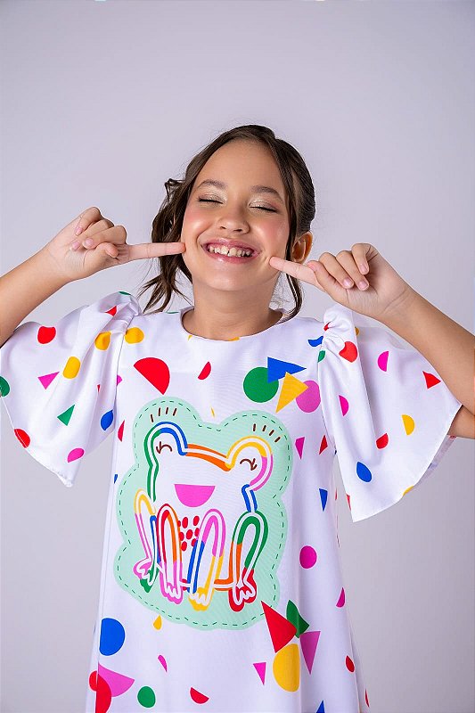 Vestido Ceci Sapo Colorê