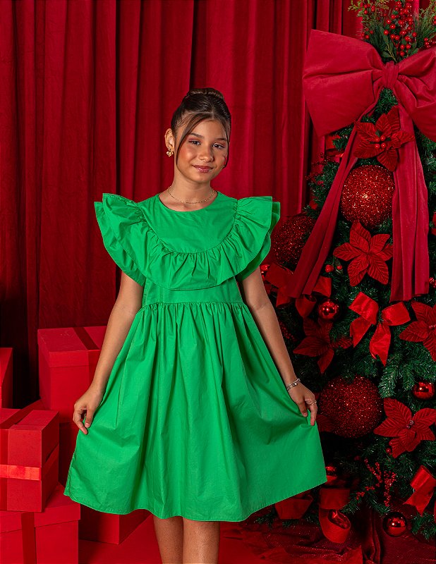 Vestido Stella Verde Festivo