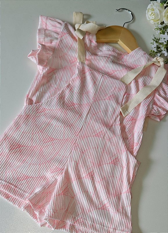 Macaquinho Laços de Algodão 🌸